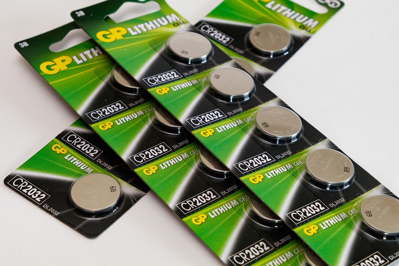 Lithium battery cells wired into a module